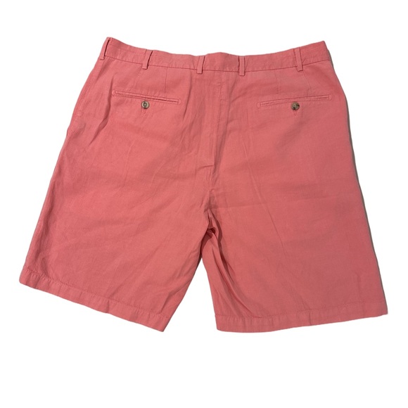 Peter Millar Flat Front Pink Shorts Tailored Casual - Picture 1 of 3